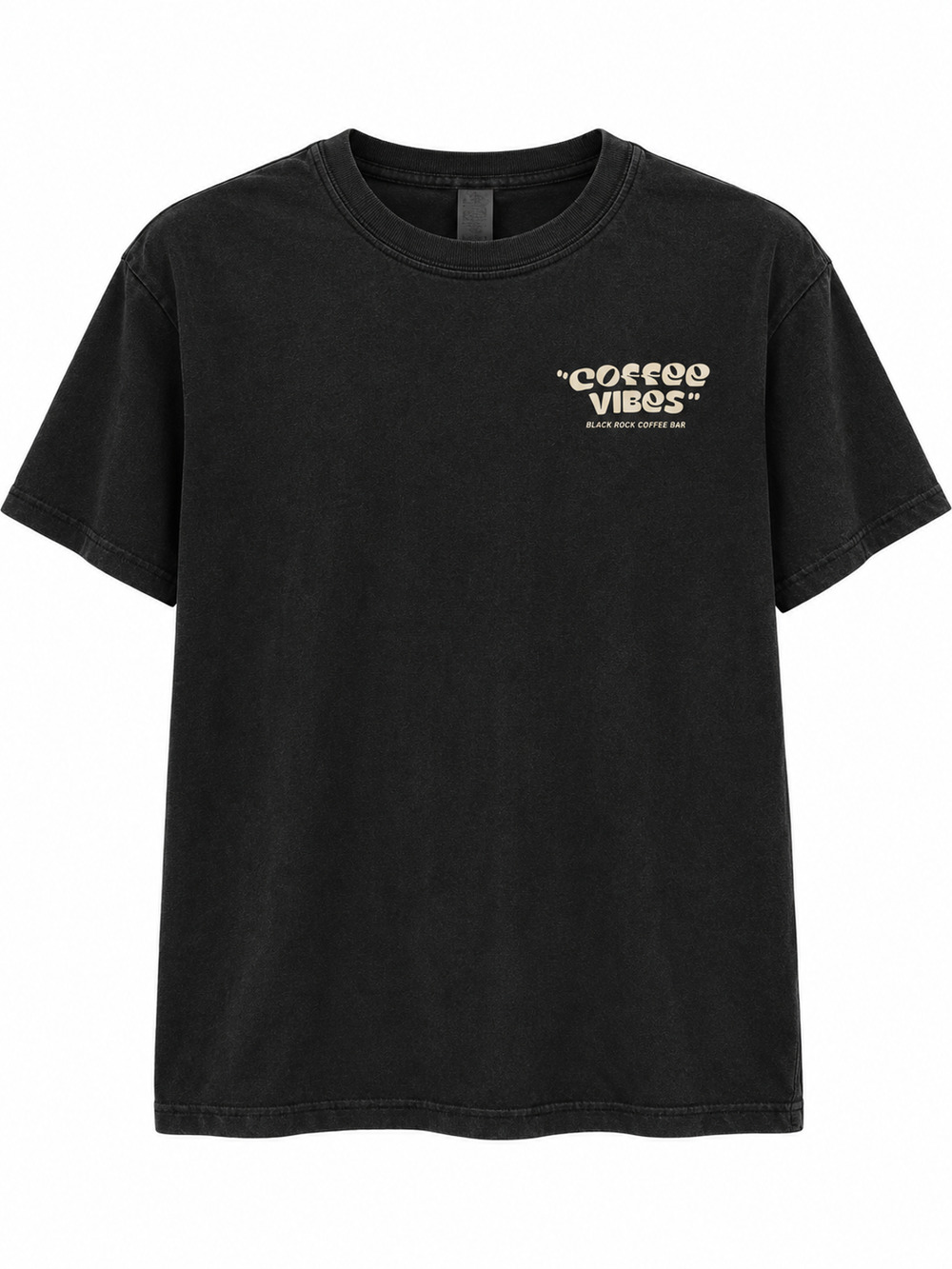 Gildan Retro Graphic T-Shirt Black Men's M Cafe Merch Rock Coffee Bar Vibes BRCB
